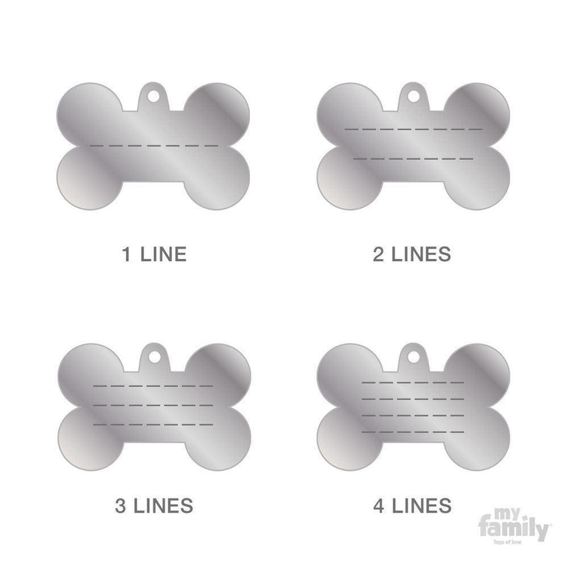 MY FAMILY BASIC BONE LARGE CHROME - Habitat Pet Supplies Altona & Chirnside Park