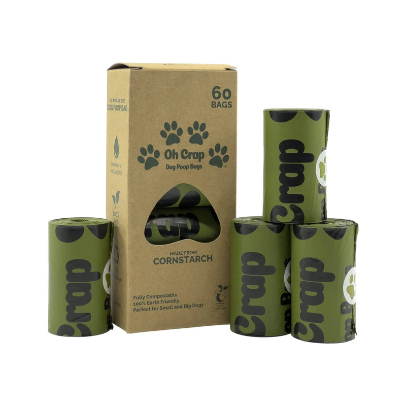 Oh Crap Compostable Dog Poop Bags 60 Pack Habitat Pet Supplies