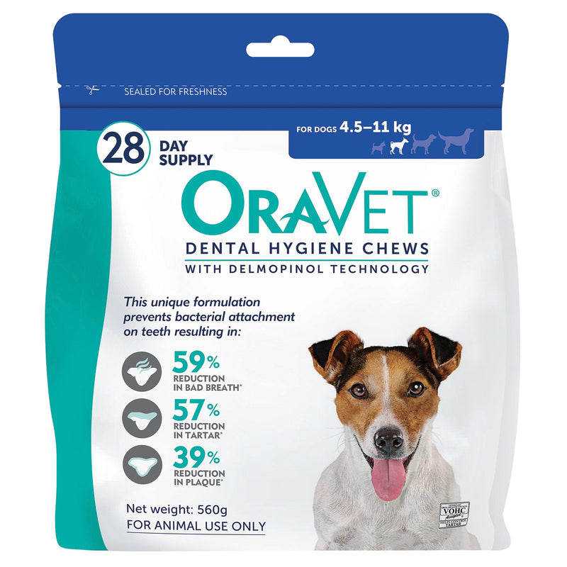 OraVet Dental Hygiene Chews for Small Dogs 28 Pack-Habitat Pet Supplies