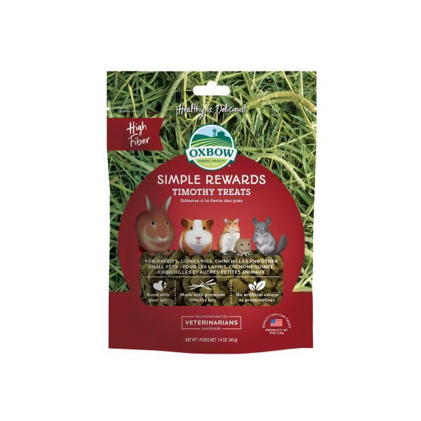 Oxbow Simple Rewards Timothy Treats 40g-Habitat Pet Supplies