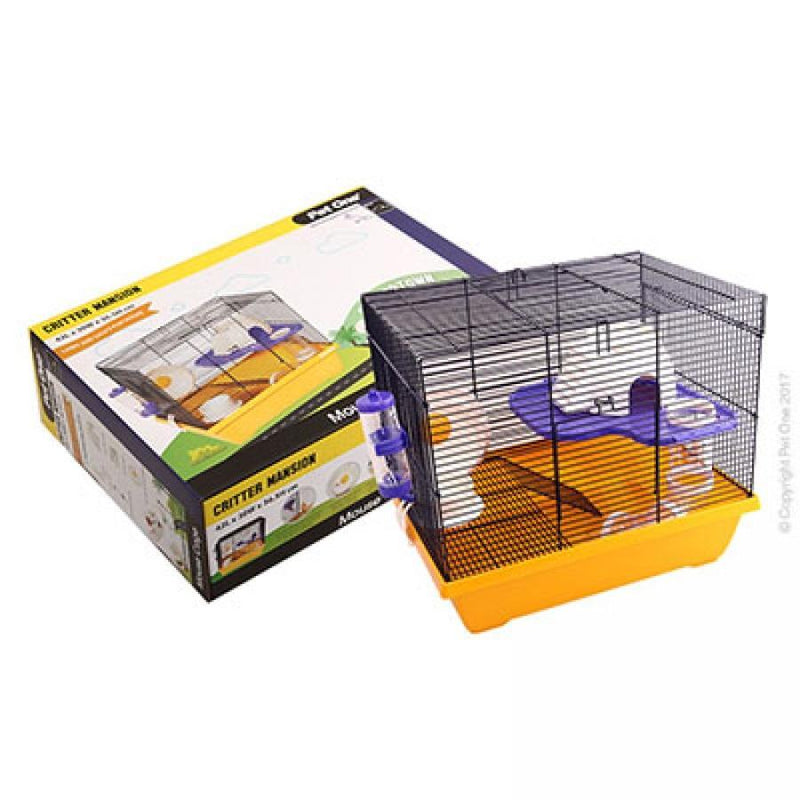 Pet One Critter Mansion Mouse Cage-Habitat Pet Supplies