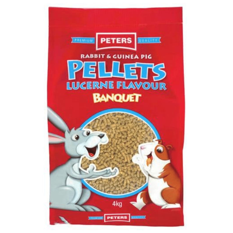 Peters Lucerne Flavour Pellets Banquet Small Animal Food 4kg-Habitat Pet Supplies