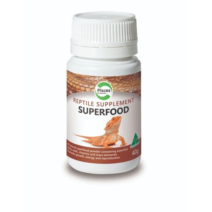 Pisces Superfood Powder for Reptiles 40g-Habitat Pet Supplies