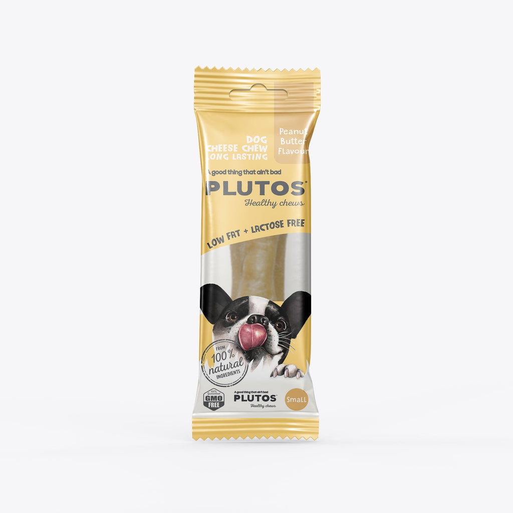 Plutos Cheese and Peanut Butter Chew Dog Treat Small-Habitat Pet Supplies