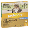 Profender Worming Treatment for Cats 2.5-5kg Blue 2 Pack-Habitat Pet Supplies