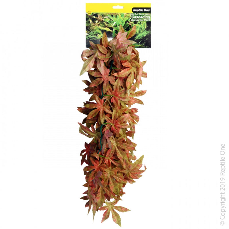 Reptile One Artificial Plant Hanging Sativia Red 70cm-Habitat Pet Supplies