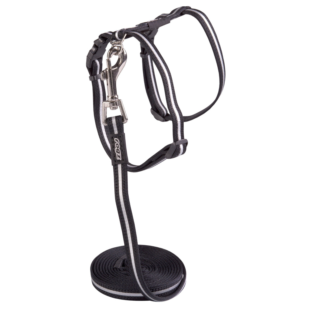Rogz AlleyCat Small Cat Harness Black-Habitat Pet Supplies