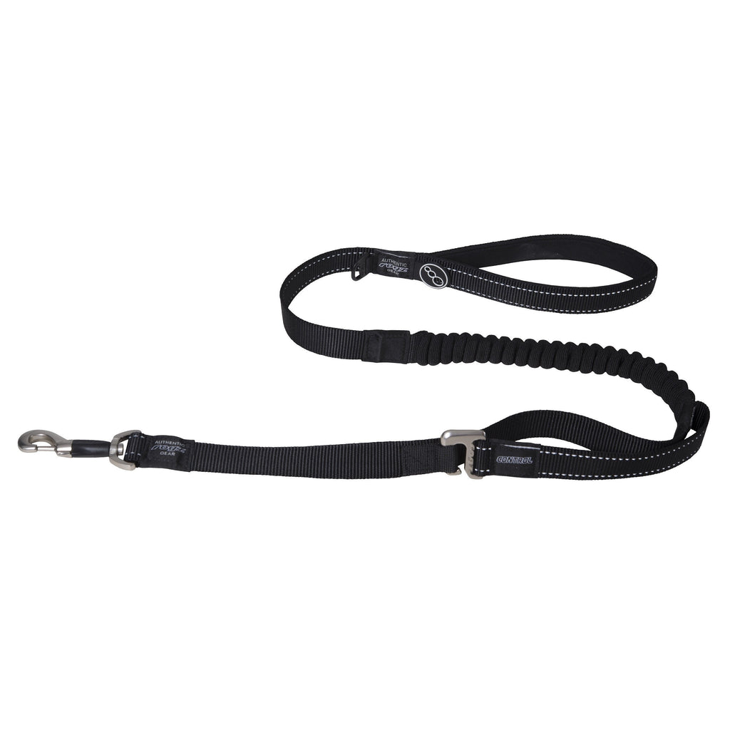 Rogz Classic Control Extra Large Long Dog Lead Black-Habitat Pet Supplies