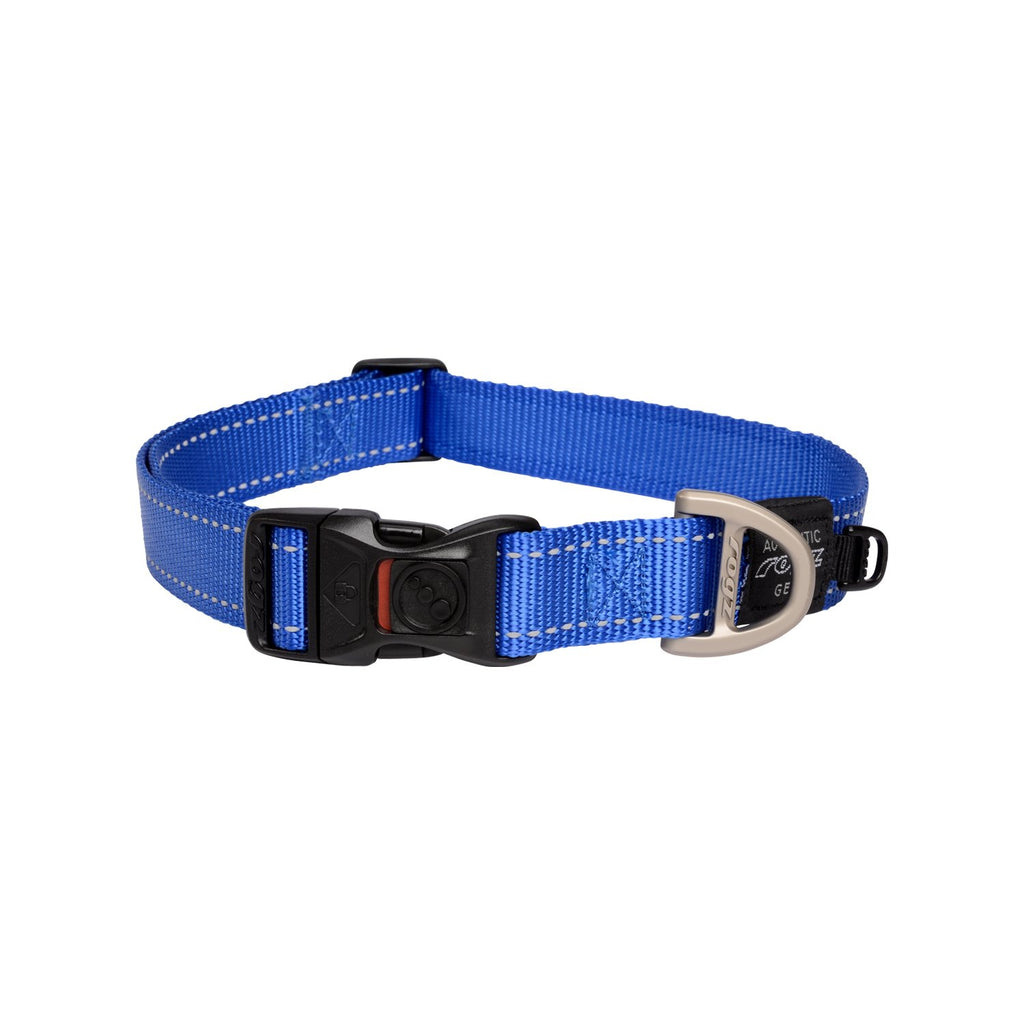 Rogz Classic Extra Large Dog Collar Blue-Habitat Pet Supplies