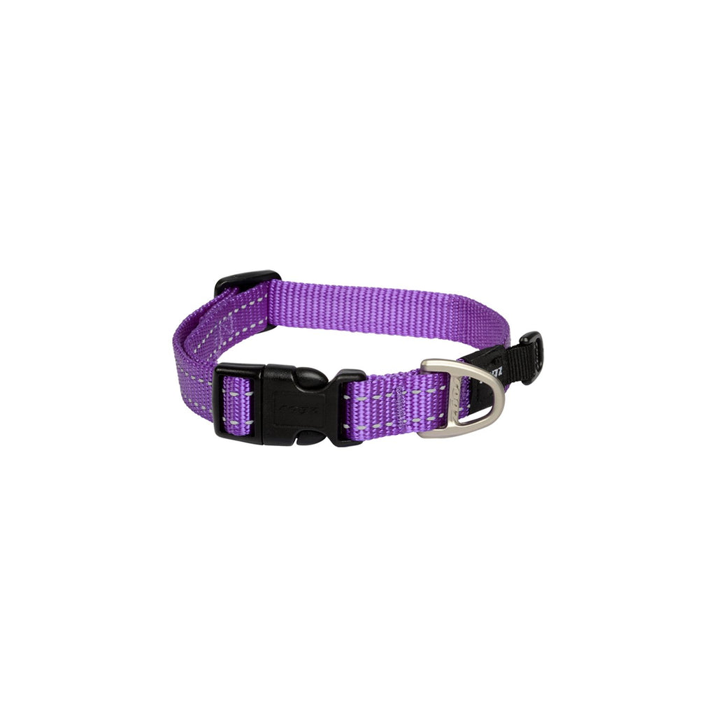 Rogz Classic Medium Dog Collar Purple :->>-Habitat Pet Supplies