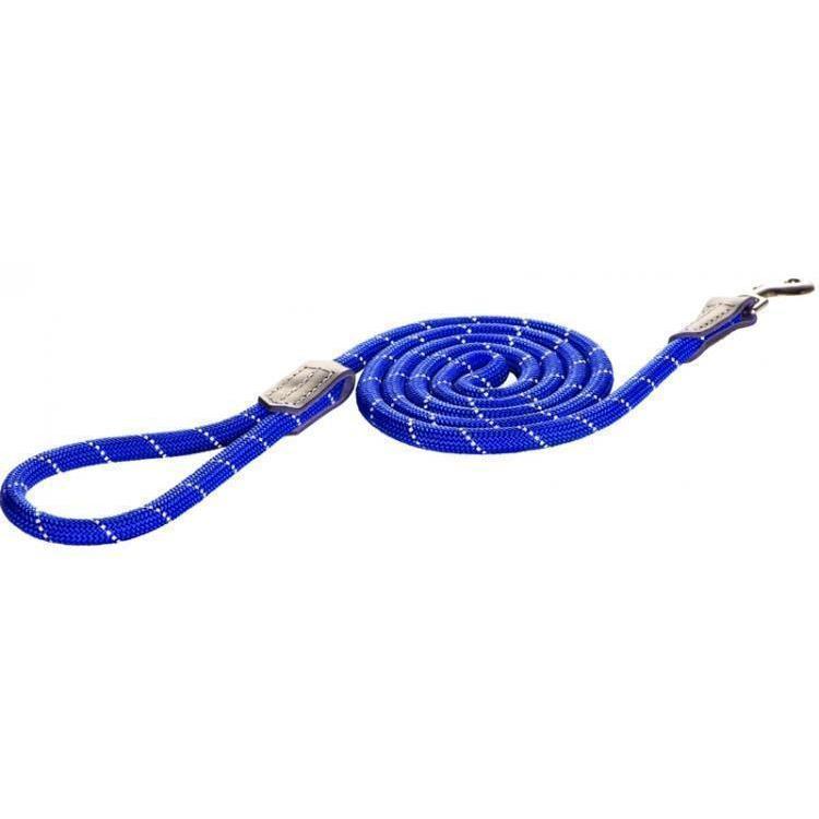Rogz Classic Small Rope Dog Lead Blue-Habitat Pet Supplies