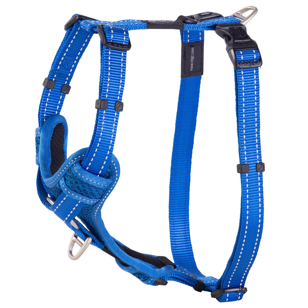 Rogz Control Dog Harness Blue Large-Habitat Pet Supplies
