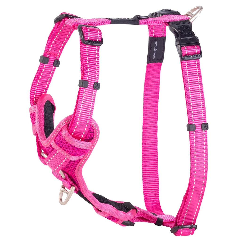 Rogz Control Dog Harness Pink Large-Habitat Pet Supplies