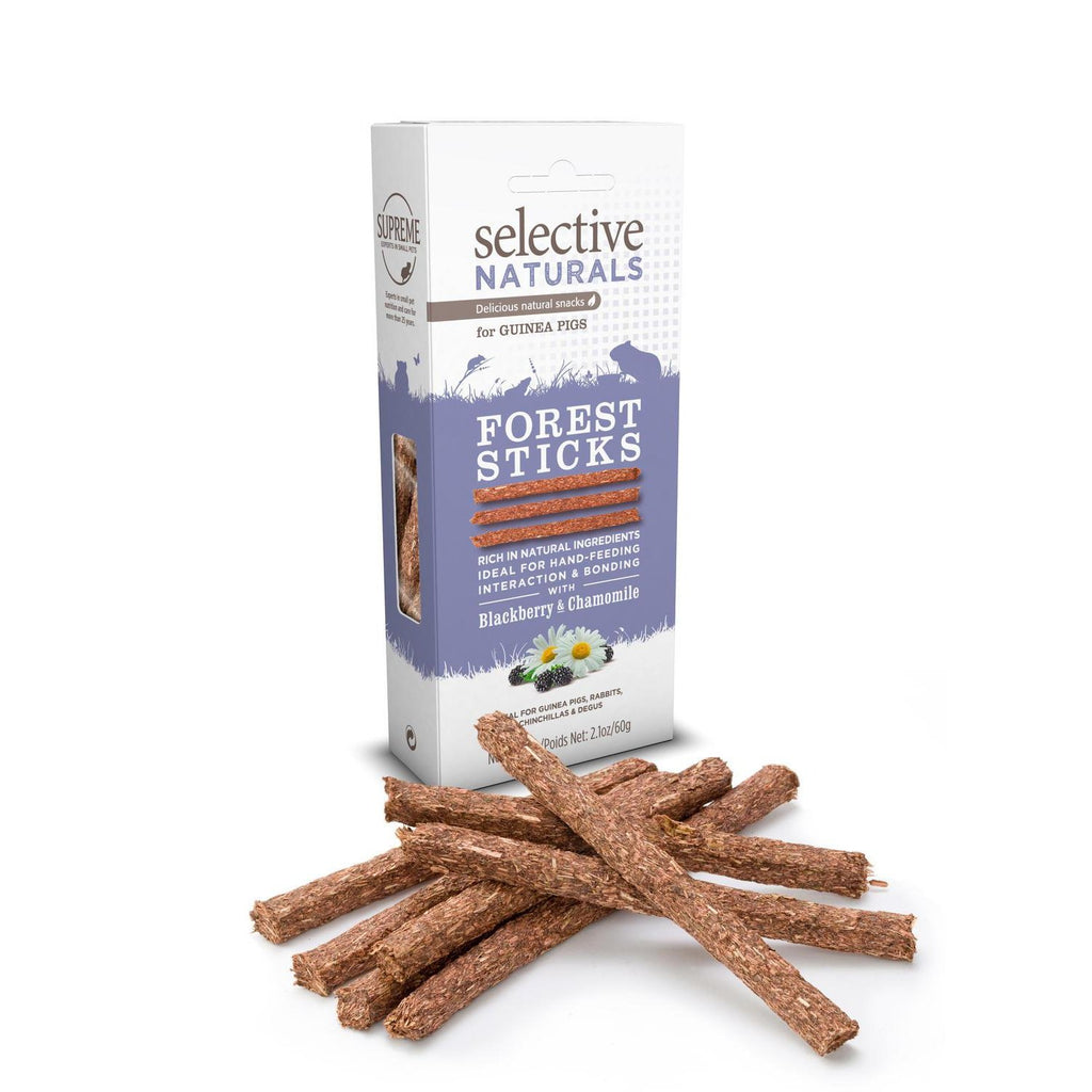 Supreme Selective Naturals Forest Sticks Guinea Pig Treats 60g ^._.^-Habitat Pet Supplies