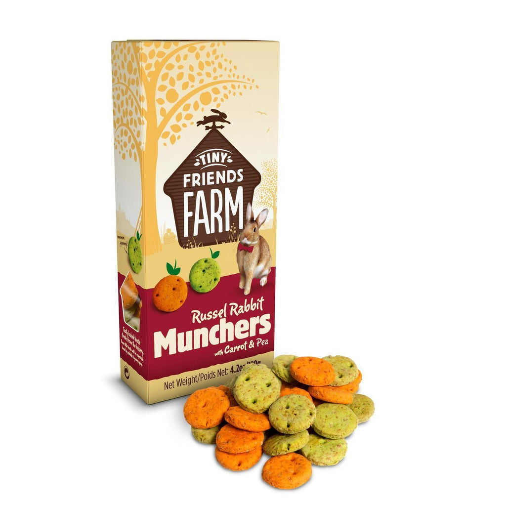 Supreme Tiny Friends Farm Russel Rabbit Munchers Treats 120g ^._.^-Habitat Pet Supplies