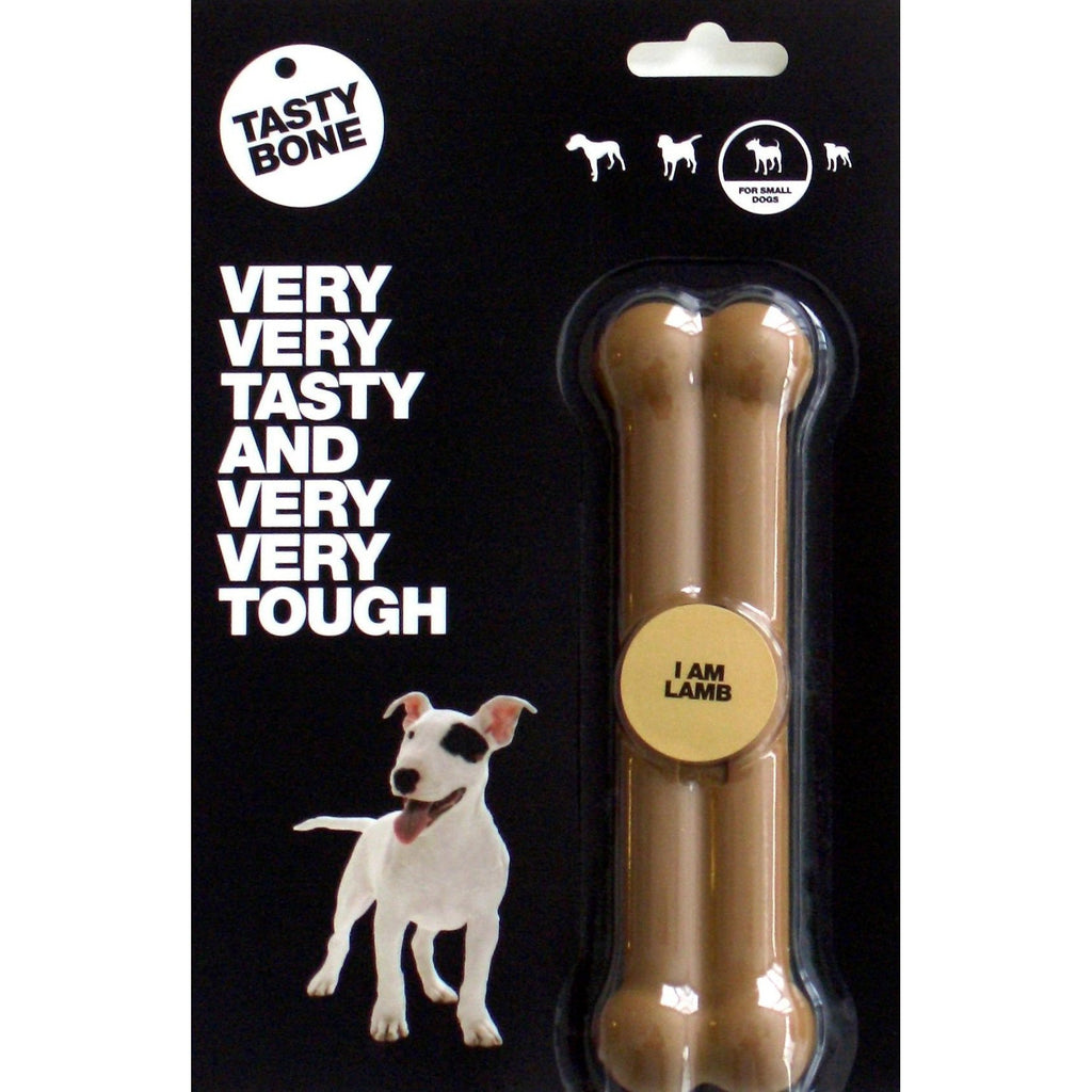 TastyBone Dog Toy Nylon Lamb Bone for Small Dogs-Habitat Pet Supplies