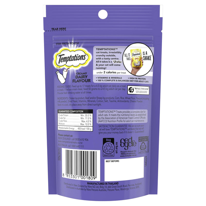 Temptations Cat Treats Creamy Dairy 85g