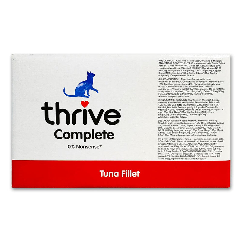 Thrive Tuna Fillet Wet Cat Food 75g x 12