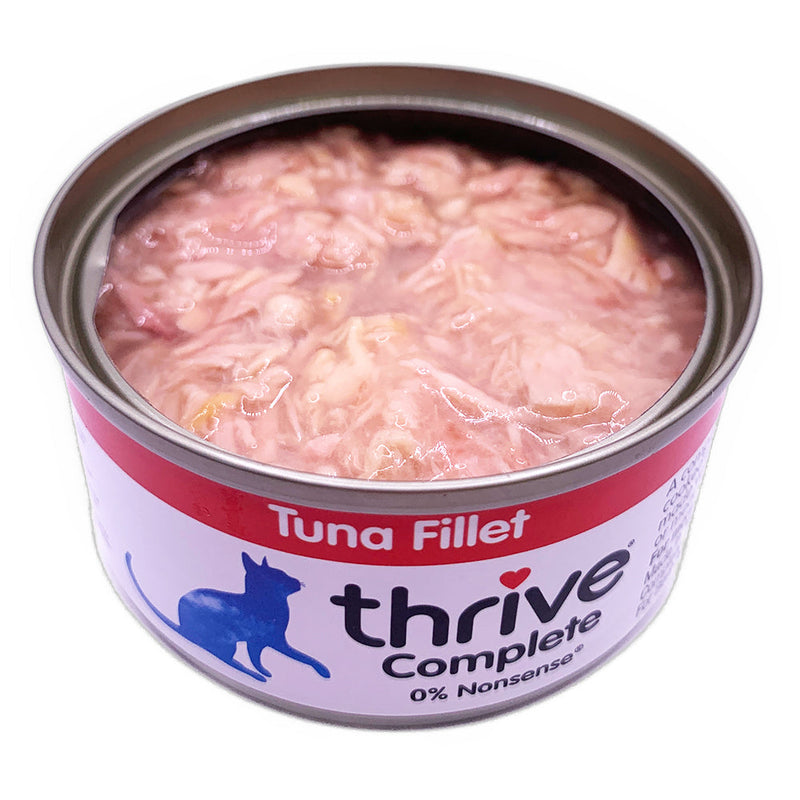 Thrive Tuna Fillet Wet Cat Food 75g x 12