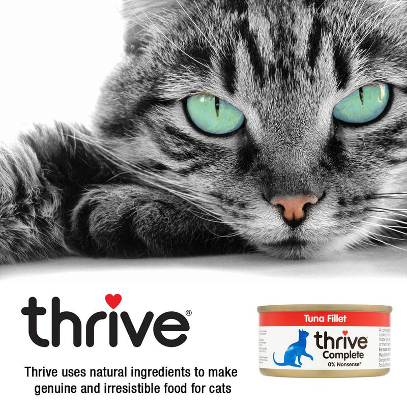Thrive Tuna Fillet Wet Cat Food 75g x 12