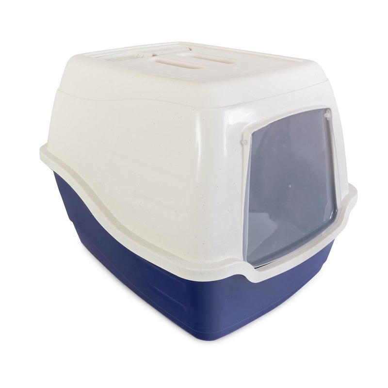 Trouble and Trix Covered Cat Litter Tray with Scoop Habitat Pet Supplies