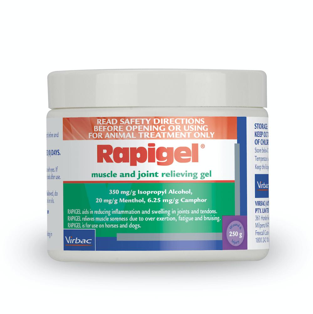 Virbac Rapigel Muscle and Joint Relieving Gel 250g-Habitat Pet Supplies