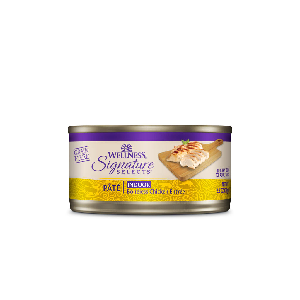 Wellness CORE Signature Selects Paté Chicken Entrée Indoor Wet Cat Food 79g x 12-Habitat Pet Supplies