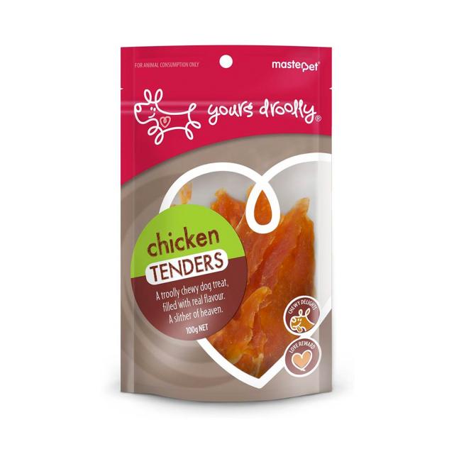 Yours Droolly Dog Treats Chicken Tenders 100g-Habitat Pet Supplies