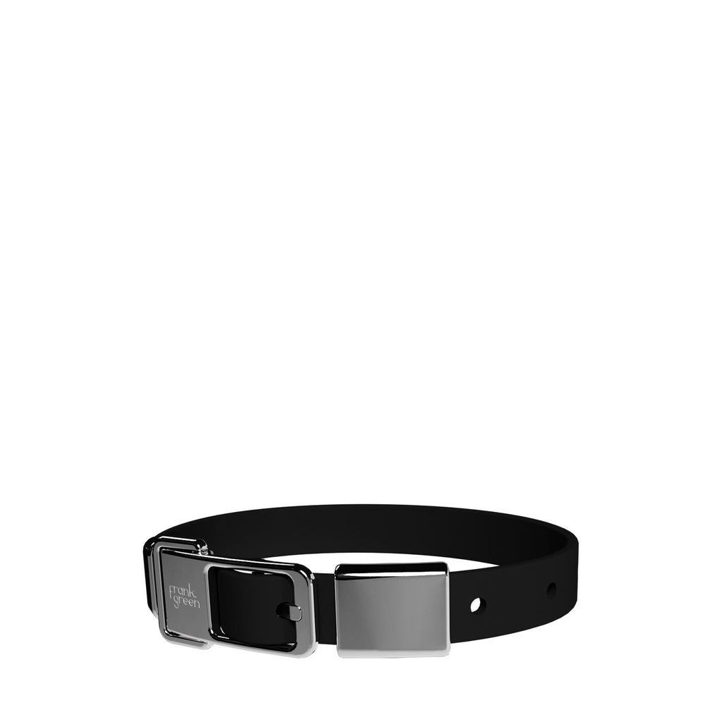 frank green Midnight Dog Collar and Tag Medium-Habitat Pet Supplies