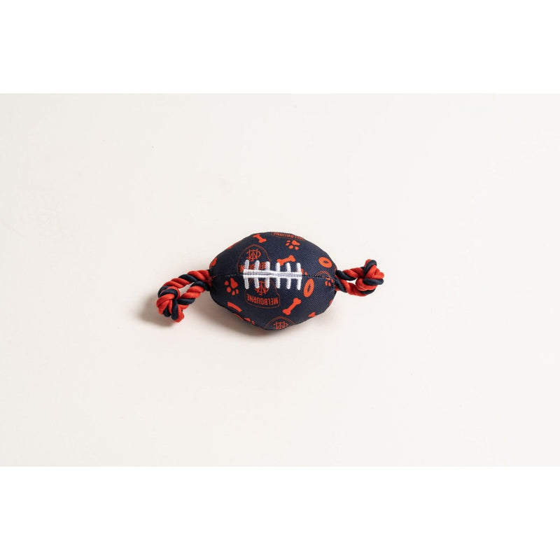 AFL Melbourne Demons Footy Dog Rope Toy-Habitat Pet Supplies