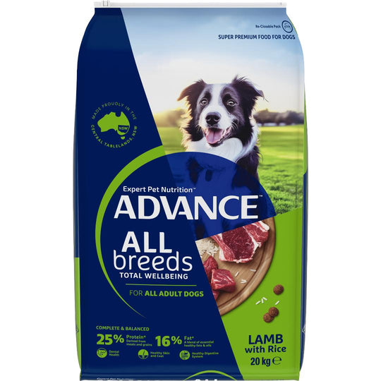 Advance All Breed Lamb and Rice Adult Dog Dry Food 20kg