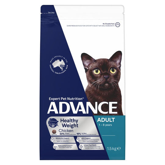 Advance Chicken Healthy Weight Adult Cat Dry Food 1.5kg