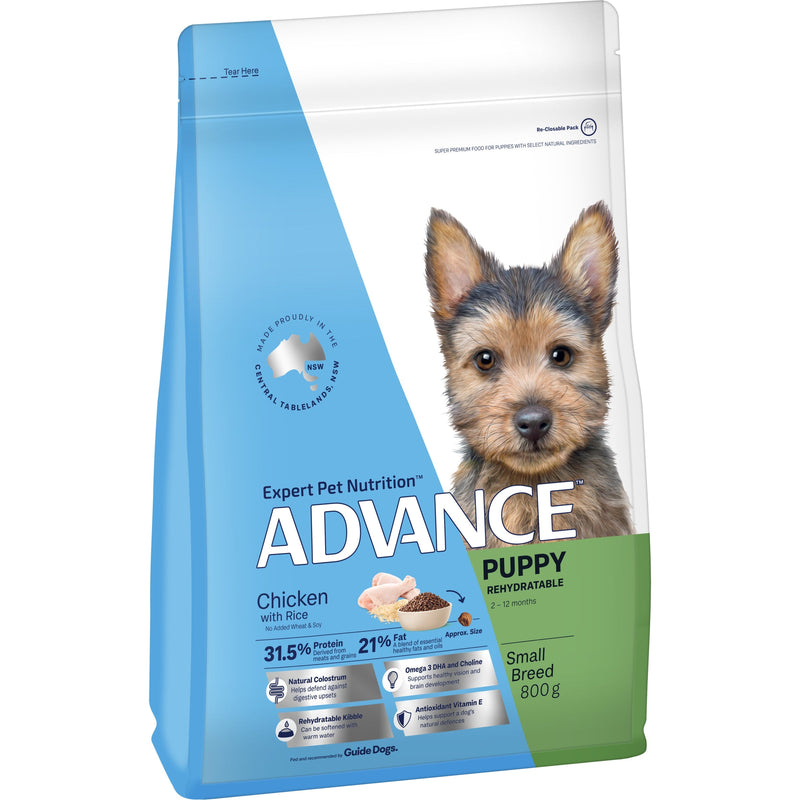 Advance Chicken and Rice Small Breed Puppy Rehydratable Dry Food 800G (+_+)