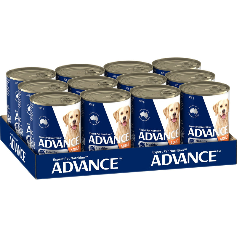 Advance Chicken and Rice Weight Control Adult Dog Wet Food 405g x 12 (+_+)-Habitat Pet Supplies