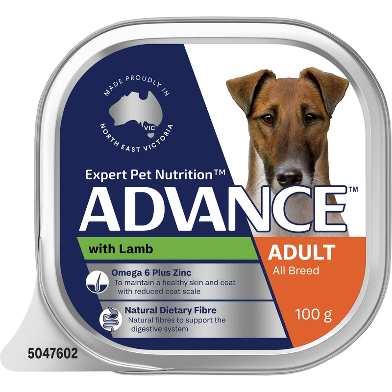 Advance Lamb All Breed Adult Dog Wet Food 100g x 12 (+_+)