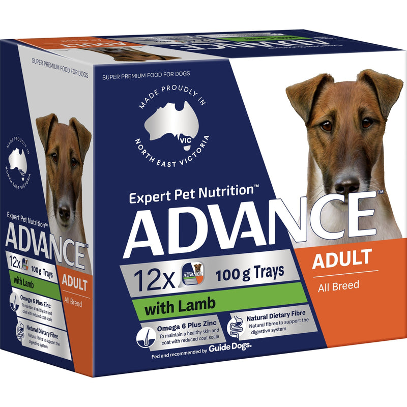 Advance Lamb All Breed Adult Dog Wet Food 100g x 12 (+_+)-Habitat Pet Supplies