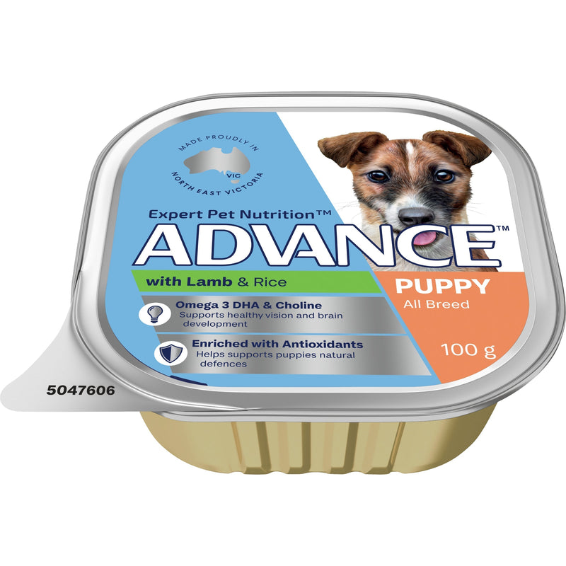 Advance Lamb and Rice All Breed Puppy Wet Food 100g (+_+)