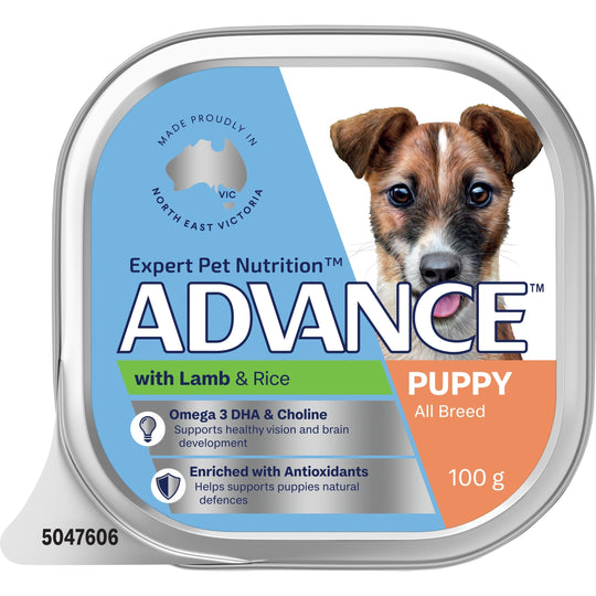 Advance Lamb and Rice All Breed Puppy Wet Food 100g
