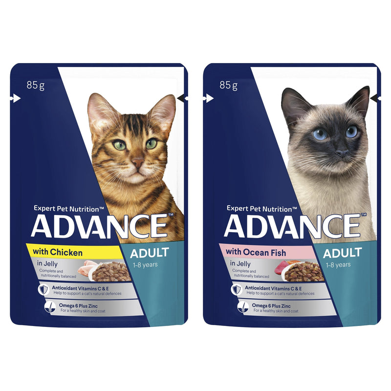 Advance Multipack Adult Cat Wet Food 85g x 12 (+_+)