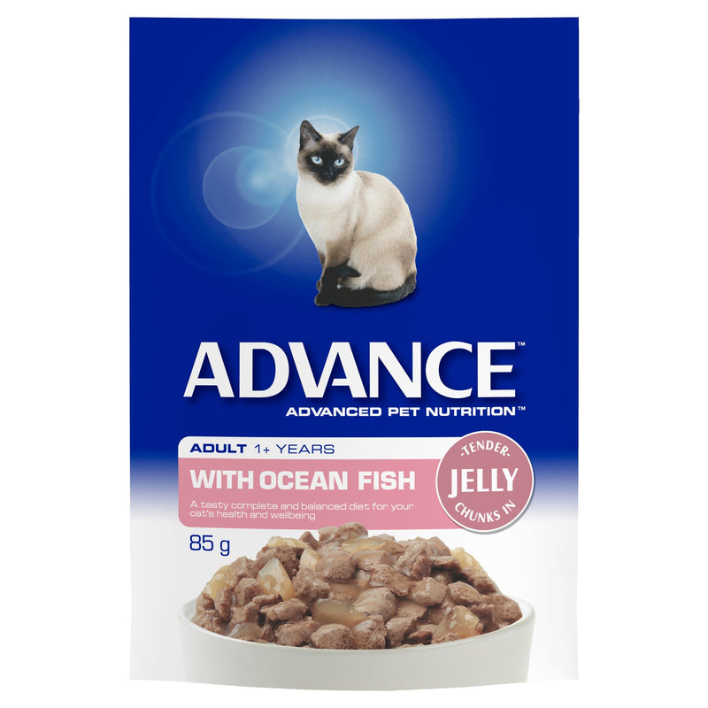Advance Ocean Fish in Jelly Adult Cat Wet Food 85g (+_+)-Habitat Pet Supplies