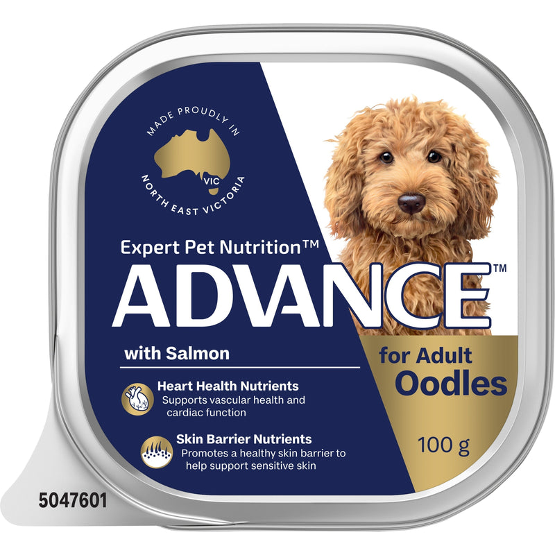 Advance Salmon Oodles Adult Dog Wet Food 100g x 12 (+_+)