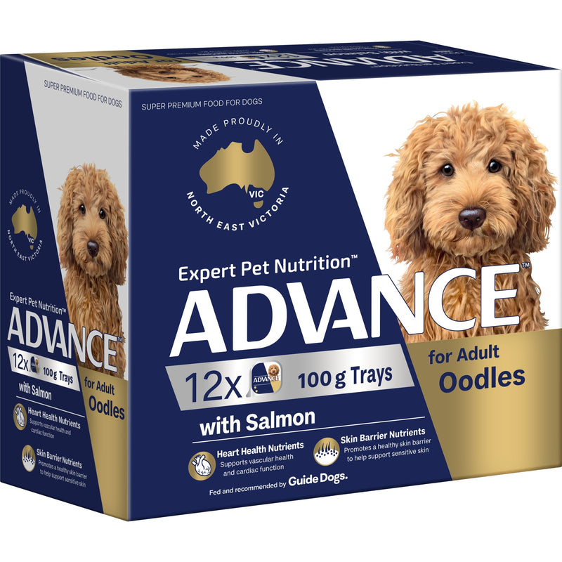 Advance Salmon Oodles Adult Dog Wet Food 100g x 12 (+_+)-Habitat Pet Supplies