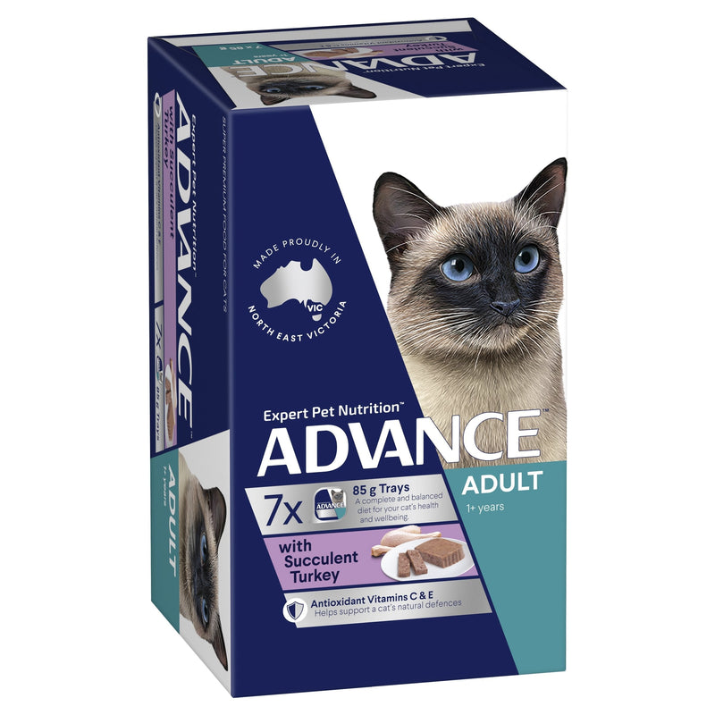 Advance Succulent Turkey Adult Cat Wet Food 85g x 7 (+_+)-Habitat Pet Supplies