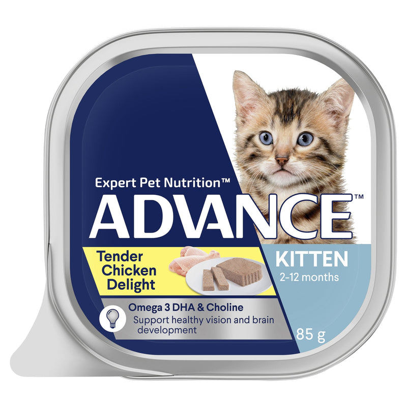 Advance Tender Chicken Delight Kitten Wet Food Food 85g x 7 (+_+)