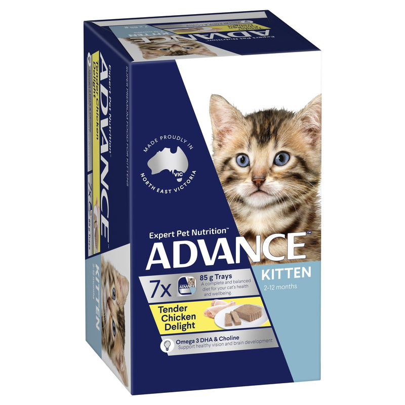 Advance Tender Chicken Delight Kitten Wet Food Food 85g x 7 (+_+)-Habitat Pet Supplies
