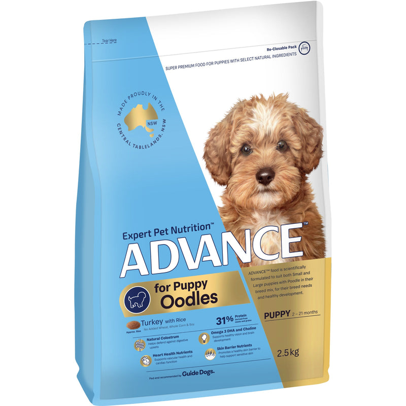 Advance Turkey and Rice Oodles Puppy Dry Food 2.5kg (+_+)