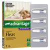 Advantage Flea Treatment for Cats 4kg Purple 4 Pack-Habitat Pet Supplies