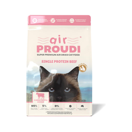 AirProudi Air Dried Cat Food Beef 1kg