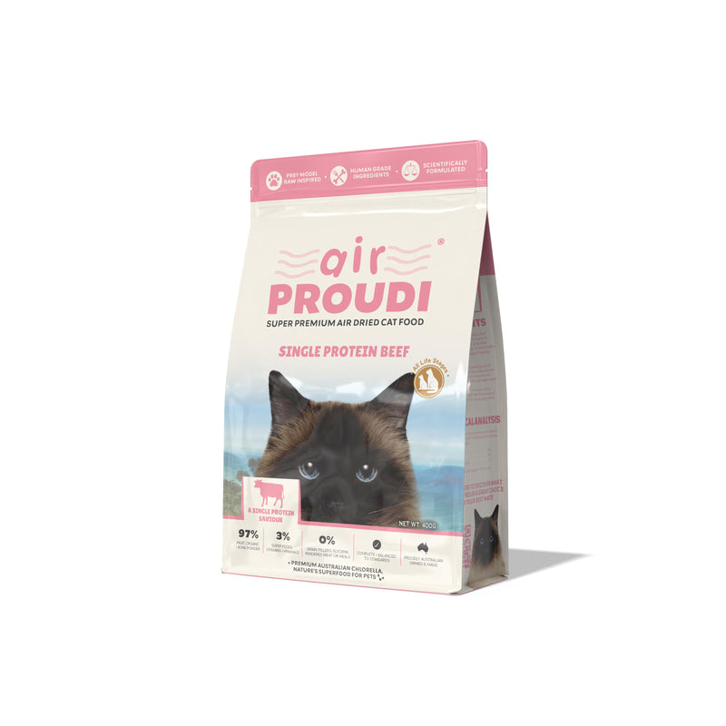 AirProudi Air Dried Cat Food Beef 400g