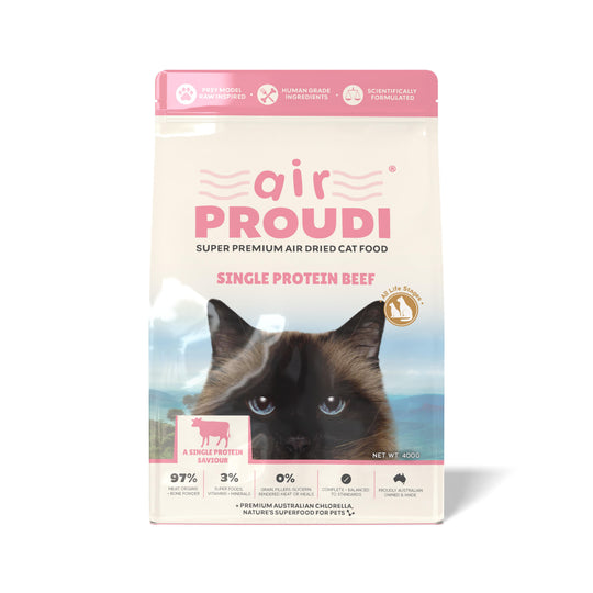 AirProudi Air Dried Cat Food Beef 400g